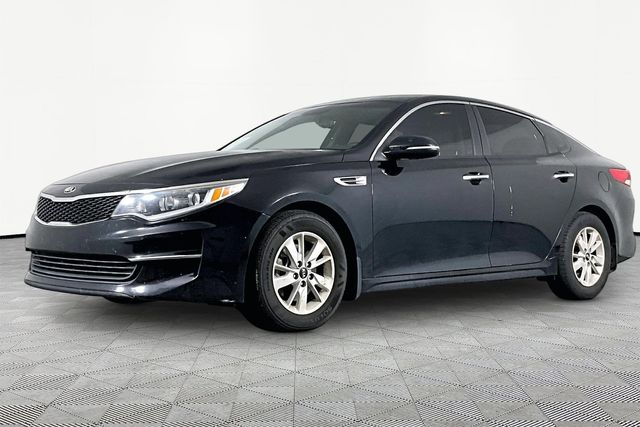 Ebony Black 2016 Kia Optima Sedan Front-Wheel Drive 6-Speed Automatic