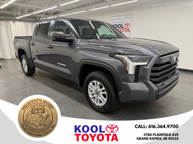 Magnetic Gray Metallic 2025 Toyota Tundra SR5 CrewMax Cab 4WD Pickup Truck Four-Wheel Drive Automatic