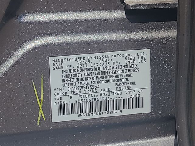 New 2026 Nissan Sentra Sedan