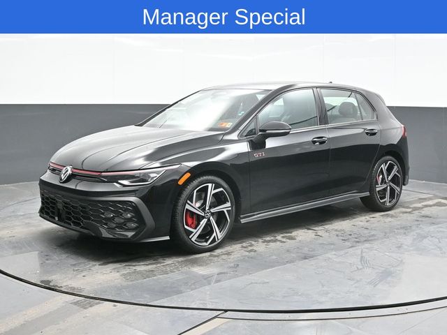 Mythos Black Metallic 2026 Volkswagen Golf GTI Hatchback Front-Wheel Drive 7-Speed Dual Clutch