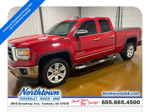Fire Red 2015 GMC Sierra 1500 Pickup Truck Four-Wheel Drive 6-Speed Automatic Overdrive