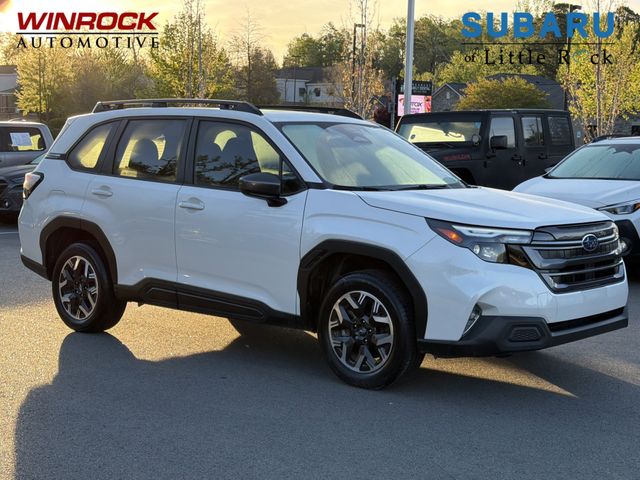 Crystal White Pearl 2025 Subaru Forester Premium Crossover AWD SUV / Crossover All-Wheel Drive Continuously Variable Transmission