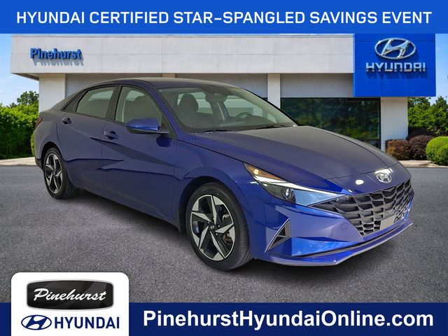 Blue 2023 Hyundai Elantra Sedan Front-Wheel Drive Continuously Variable Transmission