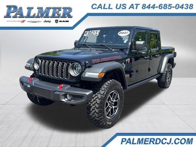 Black Clearcoat 2025 Jeep Gladiator Rubicon Crew Cab 4WD Pickup Truck Four-Wheel Drive 8-Speed Automatic