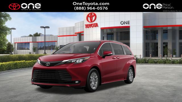 Red (Ruby) 2026 Toyota Sienna Minivan Front-Wheel Drive Continuously Variable Transmission