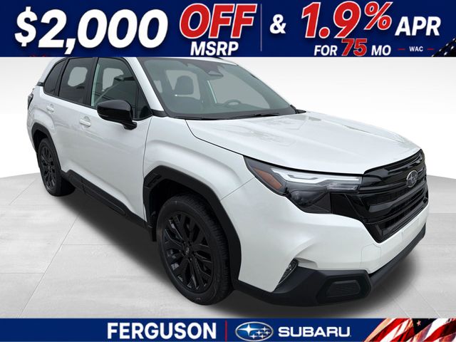 Crystal White Pearl 2026 Subaru Forester SUV / Crossover All-Wheel Drive Continuously Variable Transmission