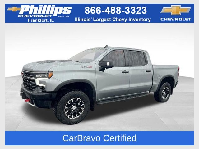 Sterling Gray Metallic 2024 Chevrolet Silverado 1500 ZR2 Crew Cab 4WD Pickup Truck Four-Wheel Drive Automatic