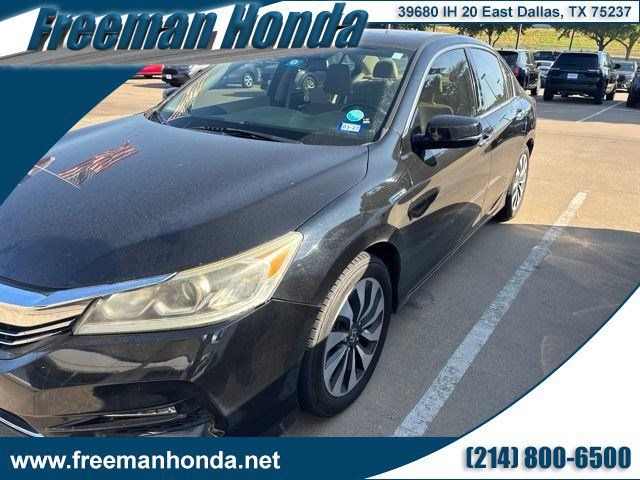 Crystal Black Pearl 2017 Honda Accord Hybrid Sedan Front-Wheel Drive Continuously Variable Transmission
