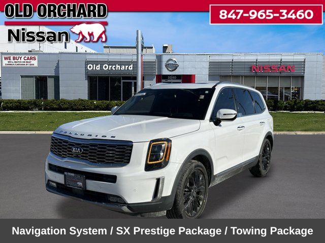 Glacial White Pearl 2021 Kia Telluride SX AWD SUV / Crossover All-Wheel Drive 8-Speed Automatic