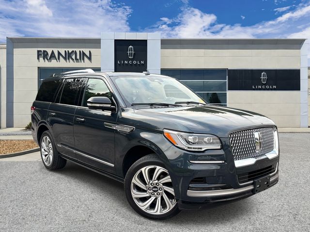 Blue Metallic 2024 Lincoln Navigator SUV / Crossover Four-Wheel Drive Automatic