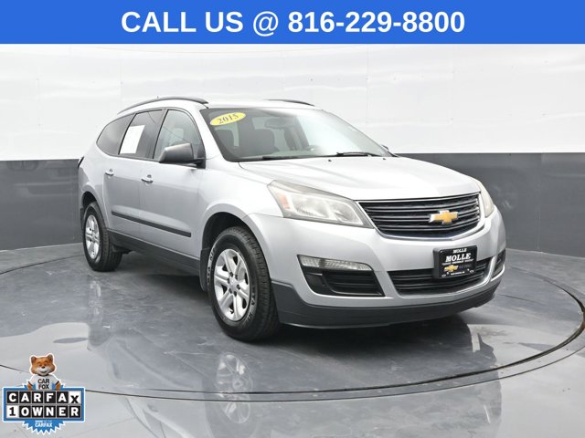 Silver Ice Metallic 2015 Chevrolet Traverse SUV / Crossover All-Wheel Drive 6-Speed Automatic