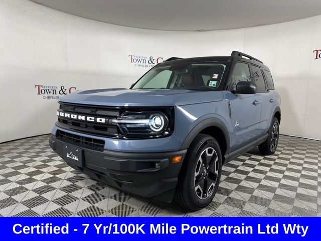 Blue (Azure Gray Metallic) 2024 Ford Bronco Sport Outer Banks AWD SUV / Crossover All-Wheel Drive 8-Speed Automatic