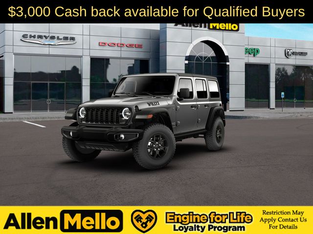 Gray (Granite Crystal Metallic Clearcoat) 2026 Jeep Wrangler SUV / Crossover Four-Wheel Drive 8-Speed Automatic