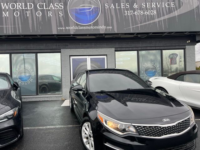 Ebony Black 2017 Kia Optima EX Sedan Front-Wheel Drive 6-Speed Automatic