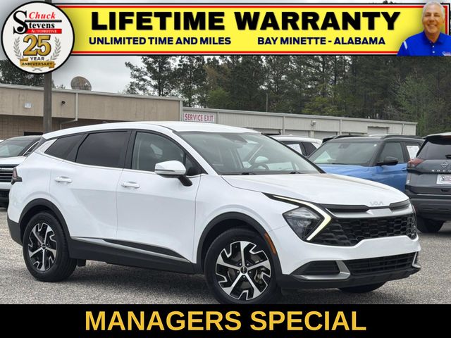 Glacial White Pearl 2023 Kia Sportage SUV / Crossover Front-Wheel Drive 8-Speed Automatic