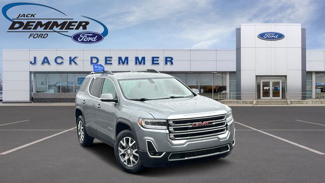 Gray (Satin Steel Metallic) 2020 GMC Acadia SLT AWD SUV / Crossover Four-Wheel Drive 9-Speed Automatic