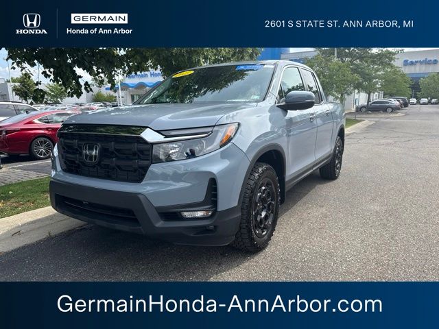 Sonic Gray Pearl 2025 Honda Ridgeline Pickup Truck All-Wheel Drive 9-Speed Automatic