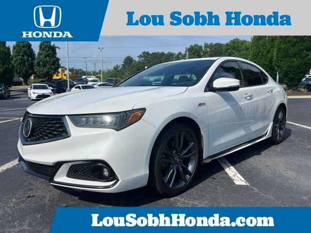 Platinum White Pearl 2019 Acura TLX Sedan 9-Speed Automatic