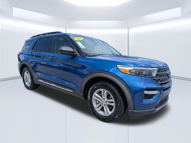 Blue Metallic 2021 Ford Explorer SUV / Crossover Rear-Wheel Drive Automatic