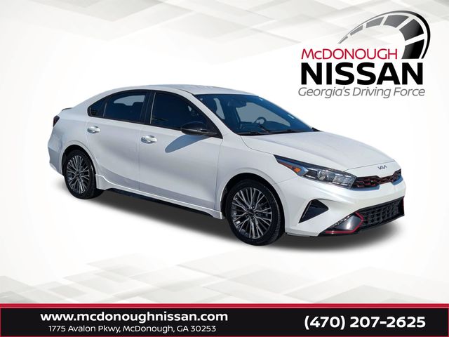 Snow White Pearl 2022 Kia Forte GT-Line FWD Sedan Front-Wheel Drive Continuously Variable Transmission