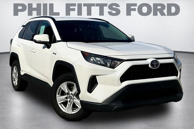 Super White 2021 Toyota RAV4 Hybrid SUV / Crossover All-Wheel Drive Continuously Variable Transmission