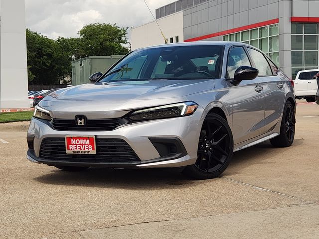 Lunar Silver Metallic 2023 Honda Civic Sport FWD Sedan Front-Wheel Drive Continuously Variable Transmission