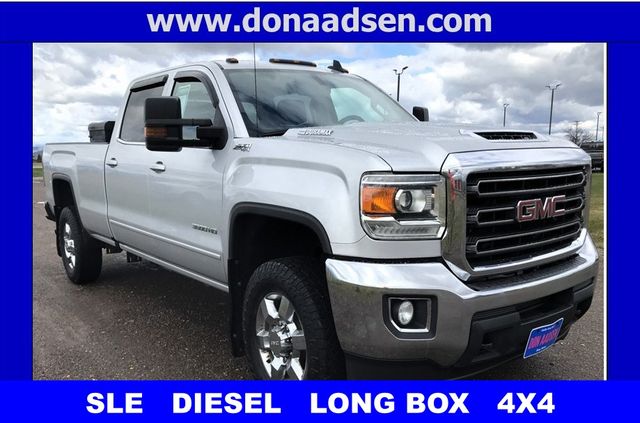 Quicksilver Metallic 2017 GMC Sierra 3500HD SLE Crew Cab 4WD Pickup Truck Four-Wheel Drive 6-Speed Automatic