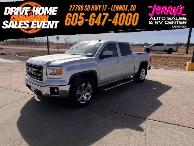 Quicksilver Metallic 2014 GMC Sierra 1500 SLE Crew Cab 4WD Pickup Truck Four-Wheel Drive 6-Speed Automatic Overdrive