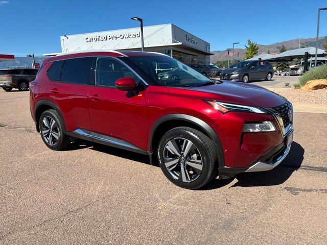 Red (Scarlet) 2023 Nissan Rogue SUV / Crossover All-Wheel Drive Continuously Variable Transmission