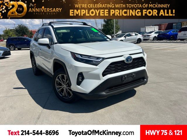 White 2022 Toyota RAV4 Hybrid SUV / Crossover All-Wheel Drive Continuously Variable Transmission