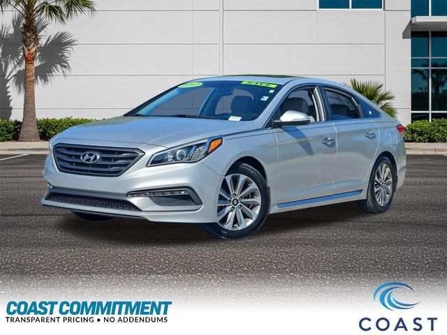 Silver 2017 Hyundai Sonata Sedan Front-Wheel Drive 6-Speed Automatic