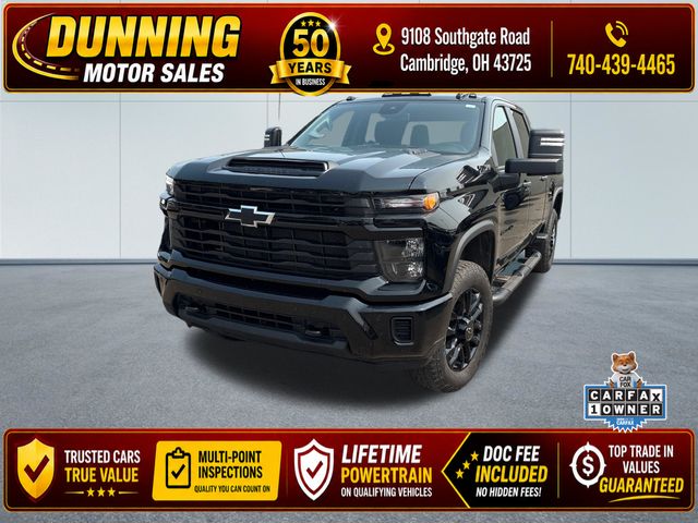 Black 2025 Chevrolet Silverado 2500HD Pickup Truck Four-Wheel Drive Automatic