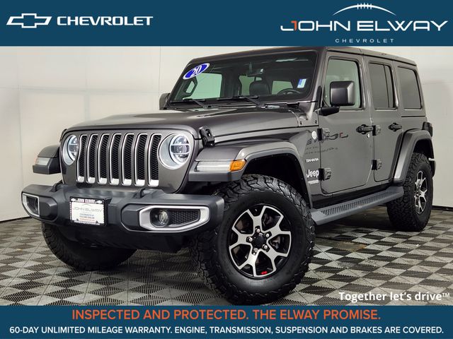 Gray (Granite Crystal Metallic Clearcoat) 2020 Jeep Wrangler Unlimited Sahara 4WD SUV / Crossover Four-Wheel Drive 8-Speed Automatic