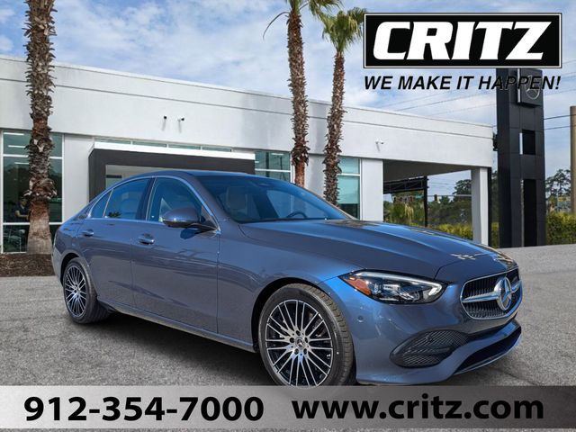 Twilight Blue Metallic 2025 Mercedes-Benz C-Class C 300 4MATIC Sedan All-Wheel Drive 9-Speed Automatic