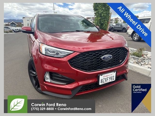 Rapid Red Metallic Tinted Clearcoat 2022 Ford Edge SUV / Crossover All-Wheel Drive 7-Speed Automatic
