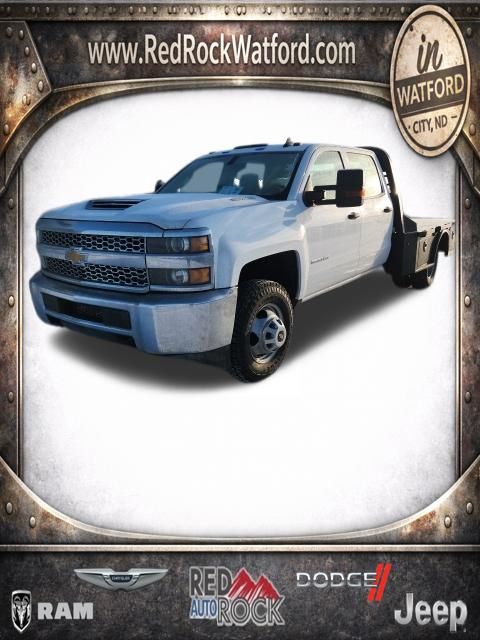 Summit White 2019 Chevrolet Silverado 3500HD Work Truck Crew Cab LB DRW 4WD Pickup Truck Four-Wheel Drive 6-Speed Automatic
