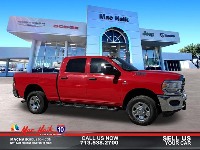 Flame Red Clearcoat 2024 RAM 2500 Tradesman Crew Cab 4WD Pickup Truck Four-Wheel Drive 6-Speed Automatic
