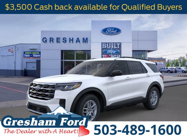 STAR WHITE 2026 Ford Explorer Active AWD SUV / Crossover All-Wheel Drive Automatic