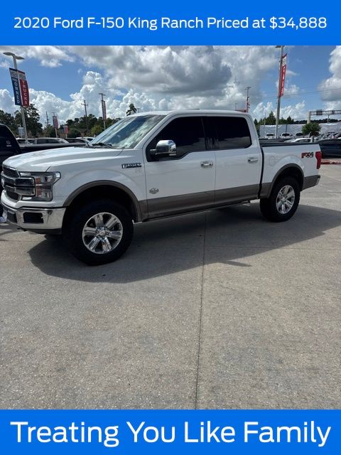 Star White Metallic Tri-Coat 2020 Ford F-150 Pickup Truck Four-Wheel Drive Automatic