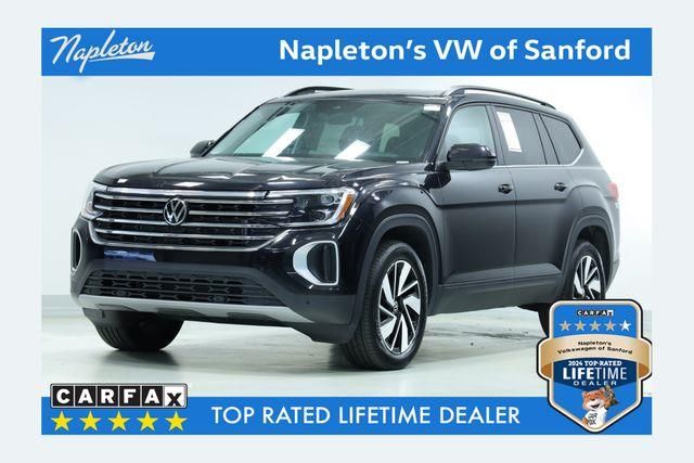 Deep Black Pearl 2025 Volkswagen Atlas SE FWD with Technology SUV / Crossover Front-Wheel Drive 8-Speed Automatic