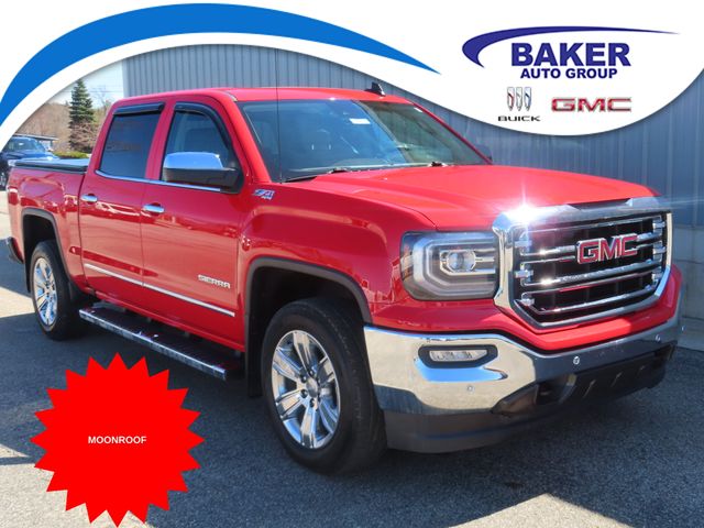 Cardinal Red 2018 GMC Sierra 1500 SLT Crew Cab 4WD Pickup Truck Four-Wheel Drive 8-Speed Automatic Overdrive