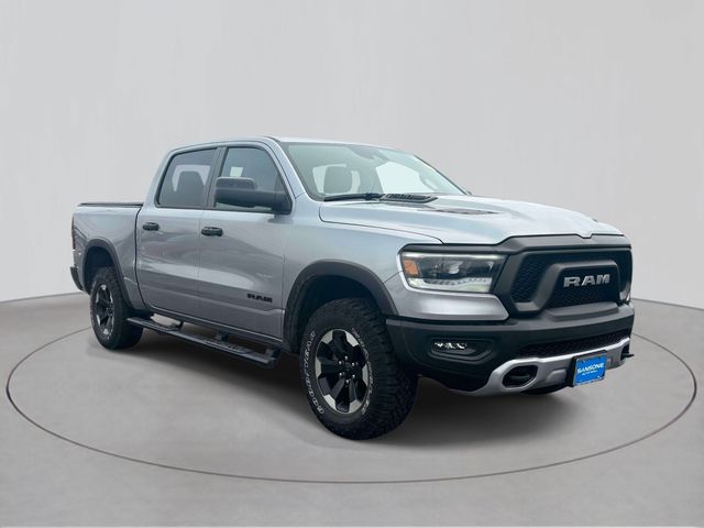 Billet Silver Metallic 2023 RAM 1500 Rebel Crew Cab 4WD Pickup Truck Four-Wheel Drive 8-Speed Automatic