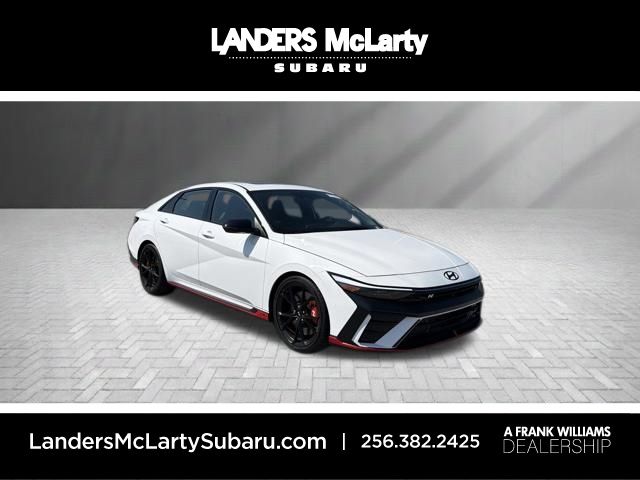 Atlas White 2026 Hyundai Elantra N Sedan Front-Wheel Drive 8-Speed Automatic