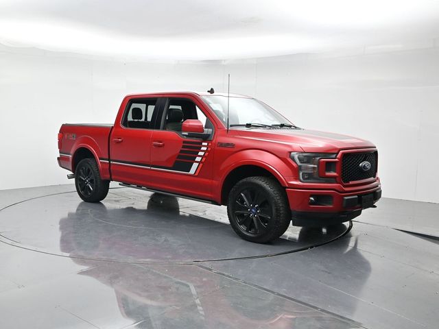 Red 2020 Ford F-150 Lariat SuperCrew 4WD Pickup Truck Four-Wheel Drive Automatic