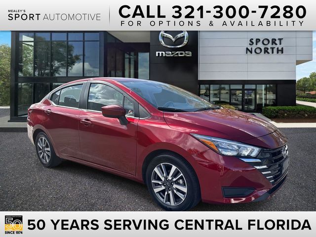 Red (Scarlet Ember Tintcoat) 2025 Nissan Versa SV FWD Sedan Front-Wheel Drive Continuously Variable Transmission