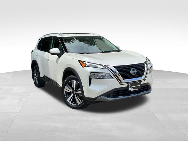 Pearl White Tricoat 2023 Nissan Rogue SUV / Crossover All-Wheel Drive Continuously Variable Transmission