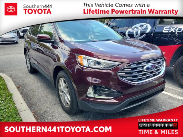 Red (Burgundy Velvet Metallic Tinted Clearcoat) 2022 Ford Edge SEL AWD SUV / Crossover All-Wheel Drive 8-Speed Automatic