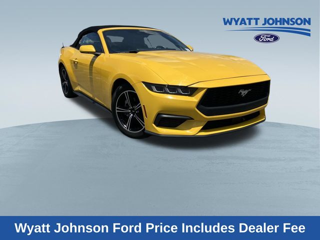 Yellow 2024 Ford Mustang EcoBoost Premium Convertible RWD Convertible Rear-Wheel Drive Automatic