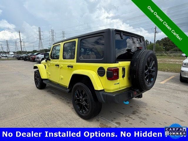 2023 Jeep Wrangler Sahara 4xe Yellow at Bayway Cadillac of The Woodlands