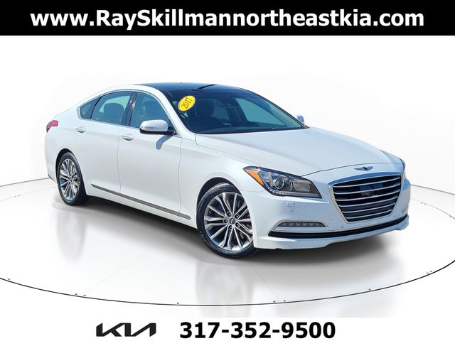 Casablanca White 2017 Genesis G80 Sedan Rear-Wheel Drive 8-Speed Automatic
